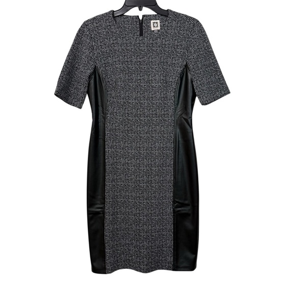 Anne Klein Black Tweed Sheath Dress NWT - Picture 2 of 6
